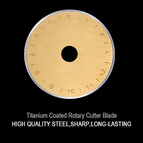 image for HEADLEY TOOLS Titanium Coated 45mm Rotary Cutter Blades 15 Pack Fits O
