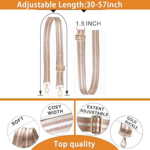 Image of S-Jacorry Purse Strap Replacement Crossbody Wide Shoulder Strap Adjustable Canvas Straps Handbag Strap Replacement Belts