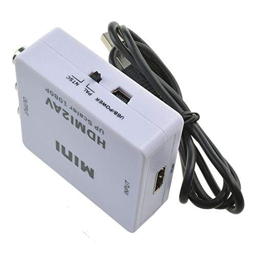 ELECTROPRIME for HDTV HDMI to AV Converter Tool RCA Audio Composite Adapter Useful Practical