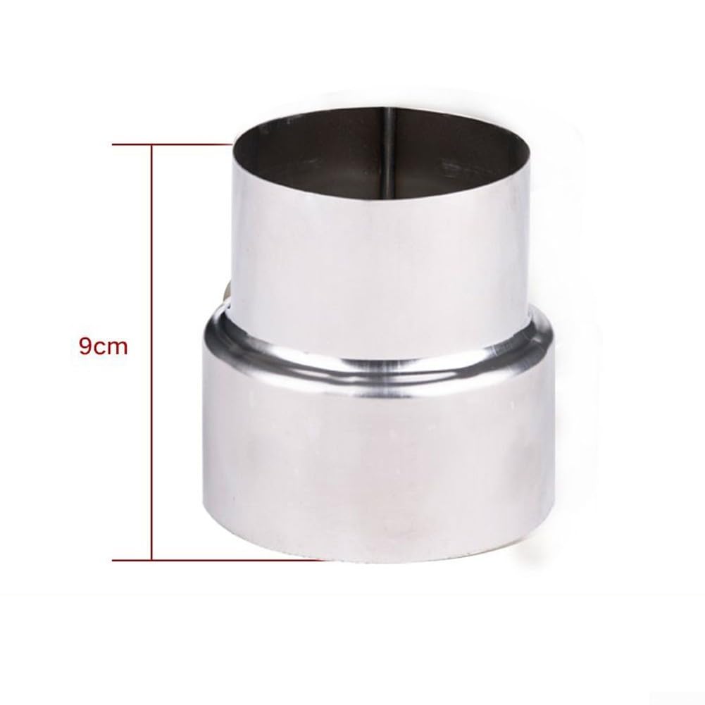 Réducteur de conduit acier inoxydable 80 mm à 70 mm, 60 mm à 80 mm, 100 mm à 90 mm pour raccords de cheminée poêle