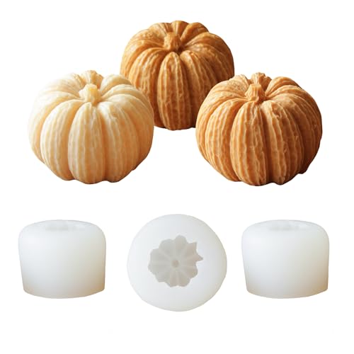 Mini Pumpkin Silicone Molds for Candles, Soap Making, Wax Melts,