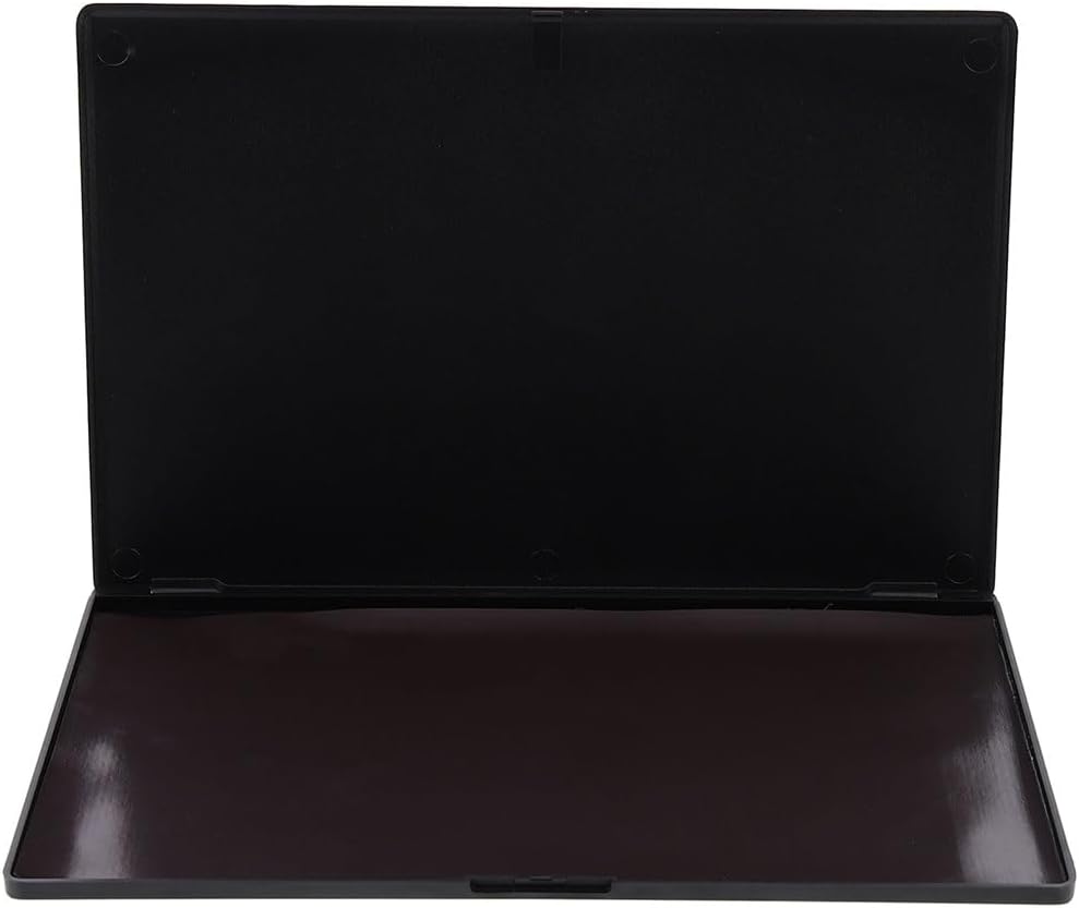 PartyKindom Empty Eyeshadow Box Multi-function Blusher Tray for Makeup Storage Compact Portable Eyeshadow Palette Small Iron Case