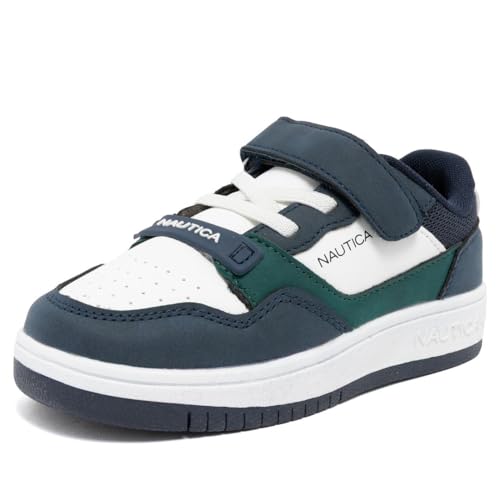 Image of Nautica Kids Adjustable Strap Shoes | Comfortable Casual Sneakers for Boys and Girls, Toddlers & Little Kids