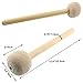 Jiozermi 2 Pcs Drum Mallet 13.22 Inches Length, Wool Felt Drum Stick, Anti-slip Bass Percussion Sticks, Instrument Band Accessory Part for Drums Snare Drums, Beige
