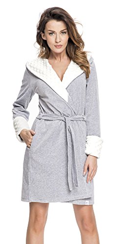Preisvergleich Produktbild DN, Morgenmantel, SDB.7059, Grey Melange, Gr. M