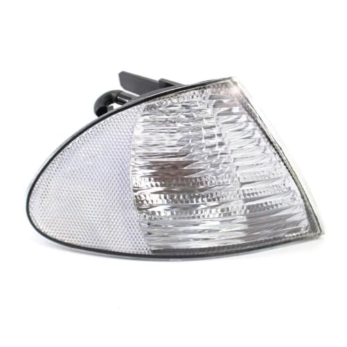 Luces esquina señales giro E46 con lente blanca que mejora visibilidad frontal de Serie 3