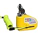 Price comparison product image FD-MOTO 110dB Alarm Brake Disc Lock Anti-theft 7mm Pin Security Lock Yellow + Free 1.5m Reminder Cable For Motorbike Motorcycle Scooter Bike Bicycle
