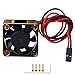 Hobbypark RC Brushless Motor Cooling Fan ESC Cooling Fan for RC Car 1/8 1/10 1/12 Scale 540 550 Brushless Motors (Black-Gold)