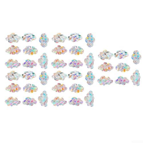 Lot de 5 autocollants 3D pour fenêtre arc-en-ciel pour protection contre les oiseaux, application facile avec adhérence statique, designs uniques pour améliorer l'attrait visuel