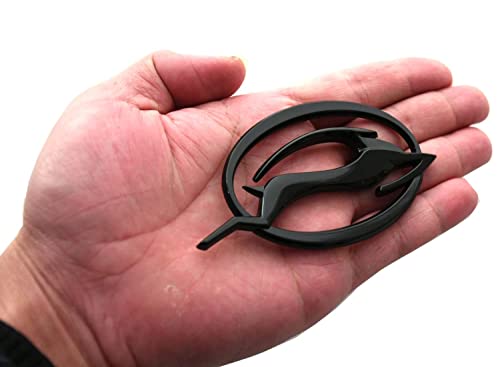 Ssdd 2Pcs (Pair) Flying Impala Emblem Car Badge Trunk Left And Right Side Decal 3D Sticker Replacement For Ss Lt Ltz Eco Ls Chevrolet Impala 10253595 (Black) (Ch-Flying Impala-2) #TOP4