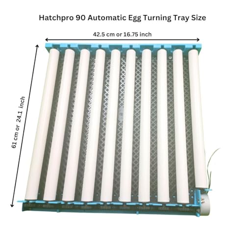 Image of Hatchpro ABS Plastic 90 Electric Eggs Turning Tray Automatic For Egg Incubator With Motor | Egg Turner Tray, Multicolor