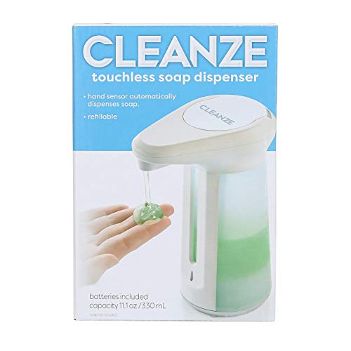 CLEANZE Touchless Automatic Soap Dispenser | Hands-Free, Holds up to 11.1oz Liquid Soap