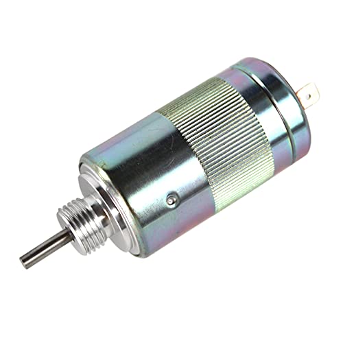 Otobaijeni 185206085 SBA185206085 Fuel Shut Off Solenoid Valve 12V for Case for New Holland Tractor for Perkins 100 Series Engine Fuel Stop Solenoid Aftermarket Parts