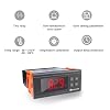 KETOTEK Digital Temperature Controller AC110V 10A Fahrenheit Thermostat with 2m Waterproof Sensor 2 Relays Heating Cooling Incubator