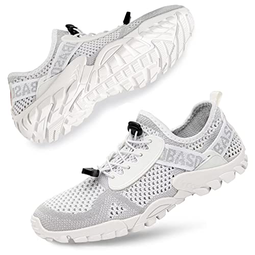 Image of SOBASO Water Shoes Women Men Quick Drying Swim Beach Aqua Shoes for Water Sport Diving Hiking Sailing Travel