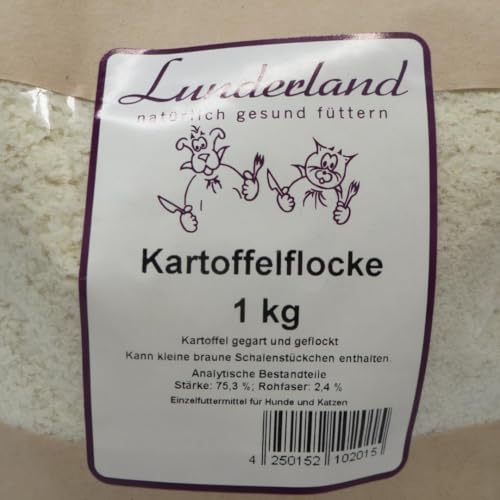 Lunderland Kartoffelflocken 1 kg für Hunde