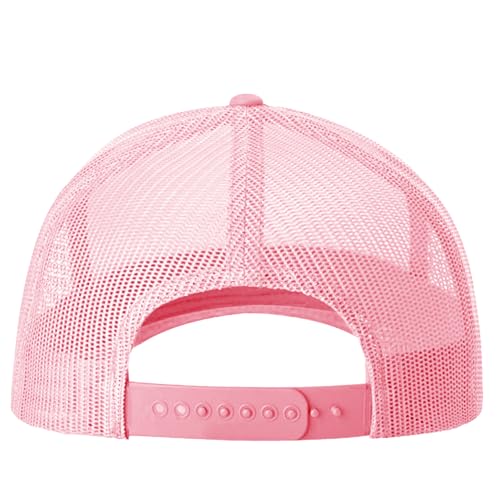 Image of TZ Promise Men Women Plain Cotton Trucker Cap with Breathable Mesh Back, Snapback Baseball Hats