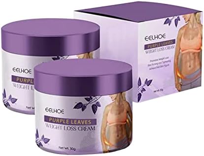 BOSSIK Zakdavi Kenyan Purple Leaves Weight Loss Cream - Fat Burning Cream for Women Stomach, Legs, Abdomen, Arms, Buttocks (2pcs)