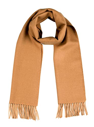 Inca Fashions - 100% Baby Alpaca Wool Scarf, Organic, Dye-Free Colors, Ethically Sourced, Hypoallergenic - Unisex | 12 x 71 inches (Caramel Macchiato)