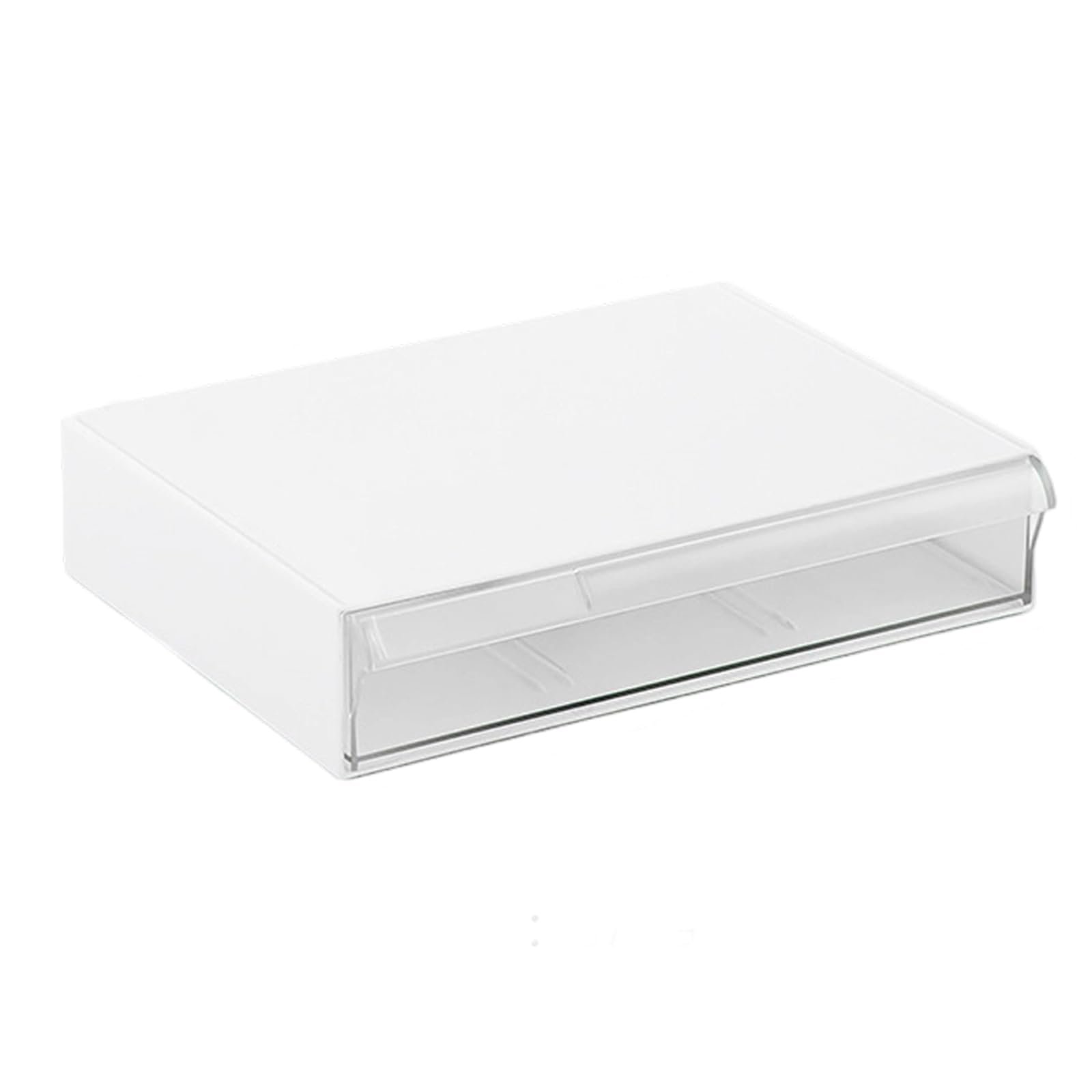 Hsioluted Desk Storage Box Desk Drawer Storage Box Student Data Line Stationery Supplies Shelf Open for Monitor