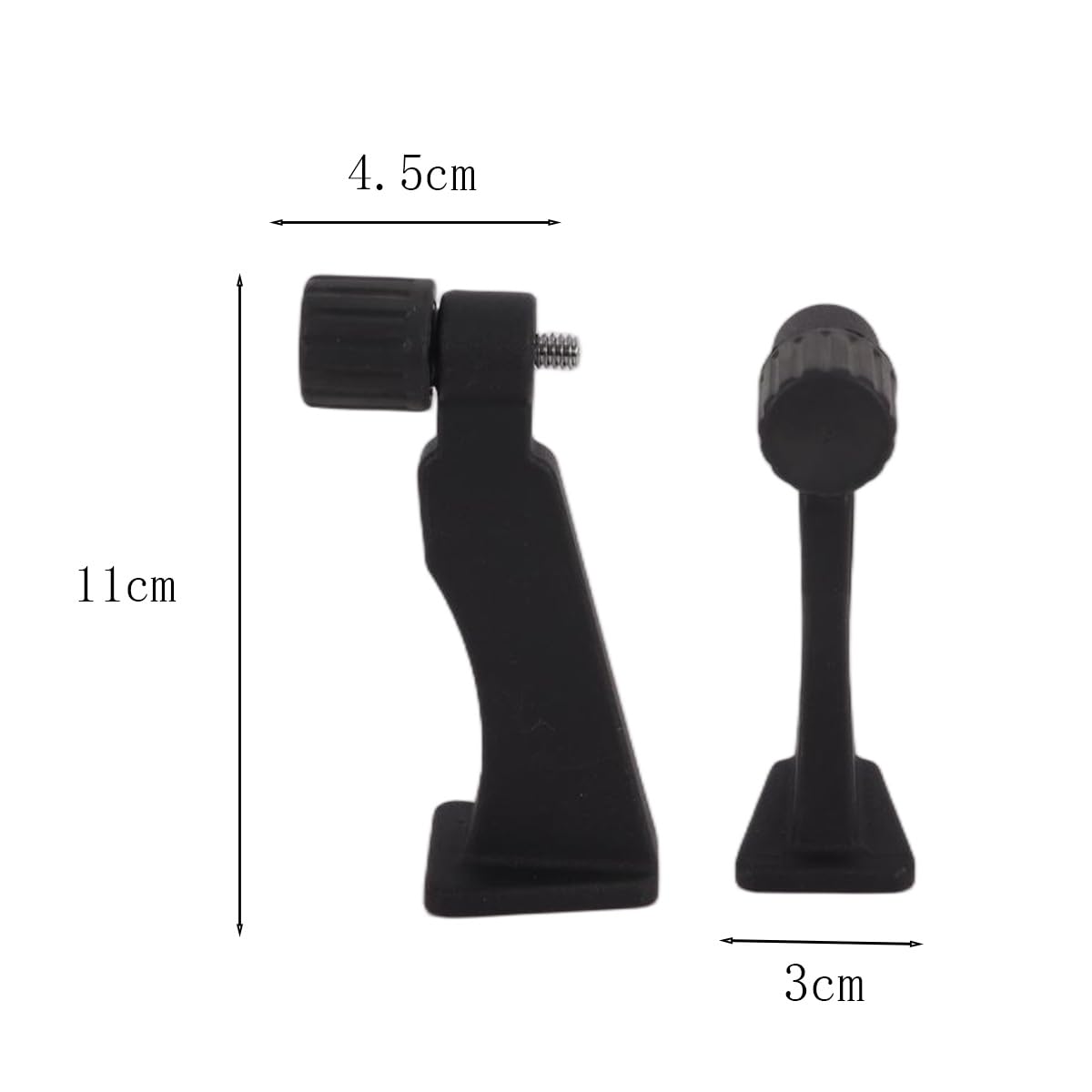 Adaptateur pour trépied de jumelles avec filetage 1/4 pouce – Métal, noir pour télescope et jumelles