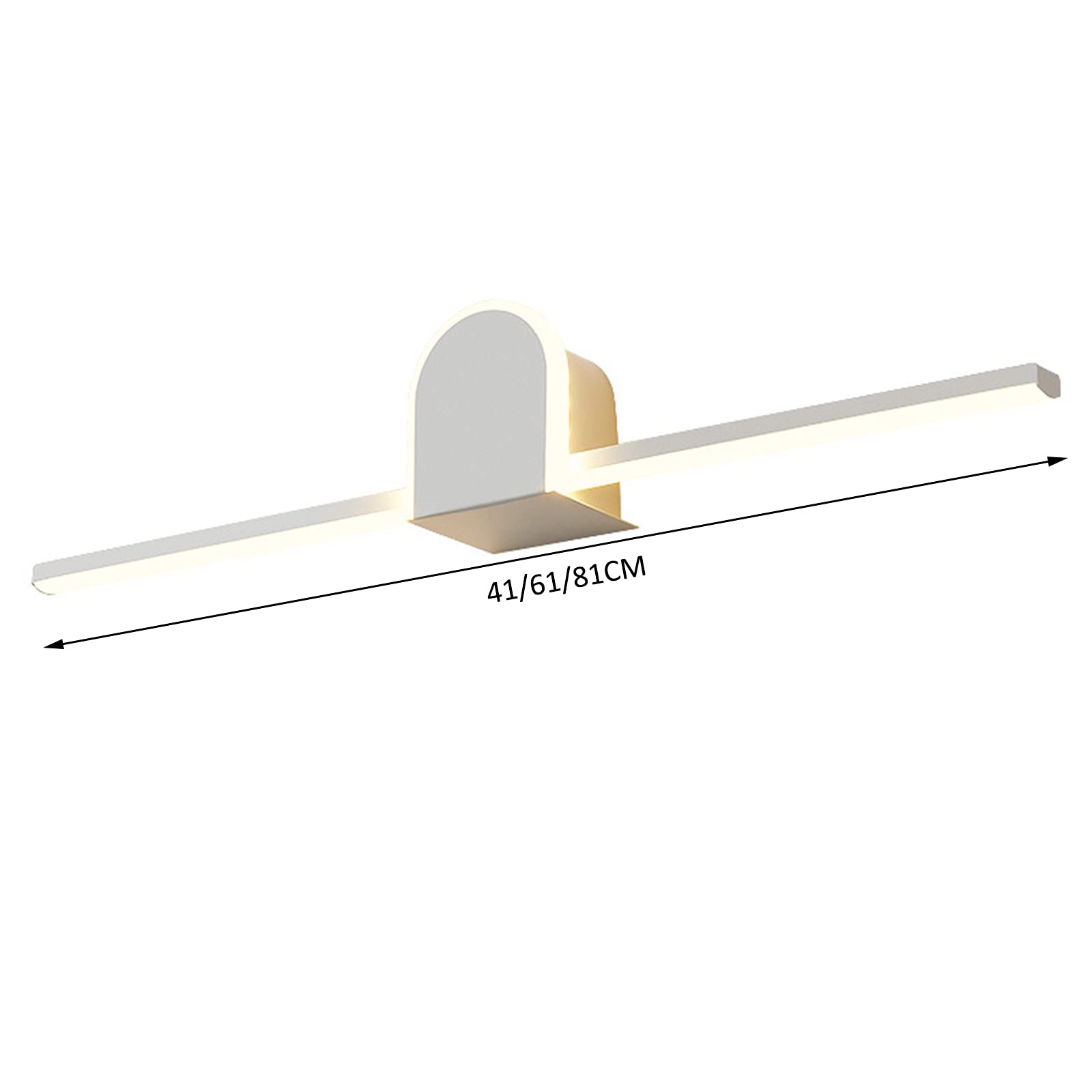 Luce a specchio semplice luci anteriori per specchio, camera da letto, toeletta, trucco, luce di riempimento per casa, bagno, striscia lunga, anti-appannamento, lampada a LED a risparmio