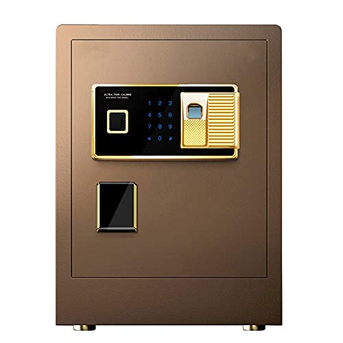 UYSELA Box Feuerfestes wasserdichtes SS-Schließfach SS Home Kleines 45 cm hohes intelligentes Fingerabdruck-Passwort SS All Stee