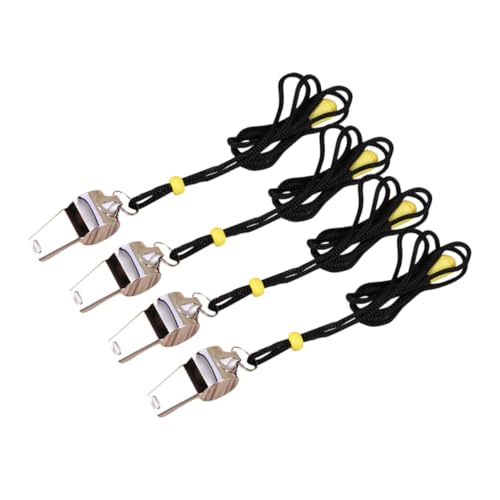 Silbatos deportivos de acero inoxidable VANZACK pack 4