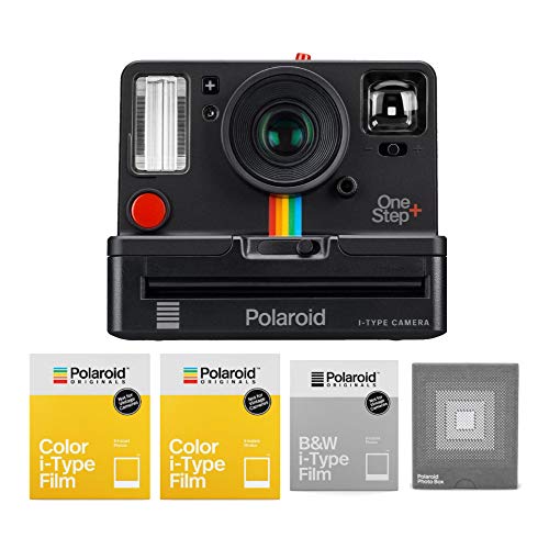 Polaroid Originals 9010 Onestep+ Instant Bluetooth Camera w/Triple Pack Film & Photobox Bundle (5 Items)