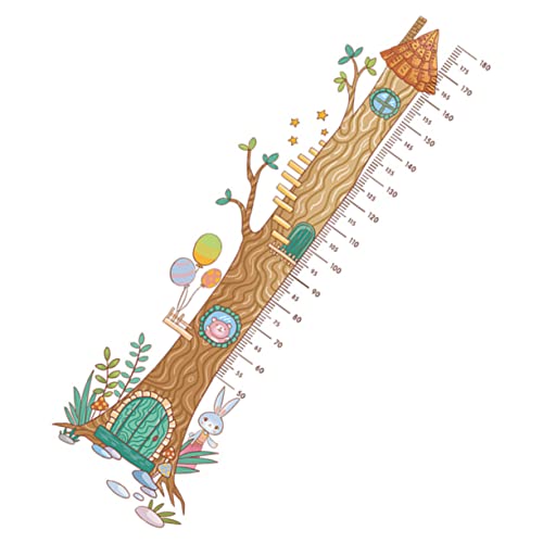 Sosoport Removable Height Gauge Ruler Boys and Girls Growth Chart Wall Decal for Kindergarten