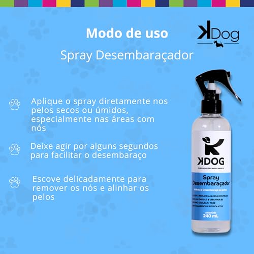 KDog, Silicone/Desembaraçador para cães e gatos, Aroma Tradicional, 500ml