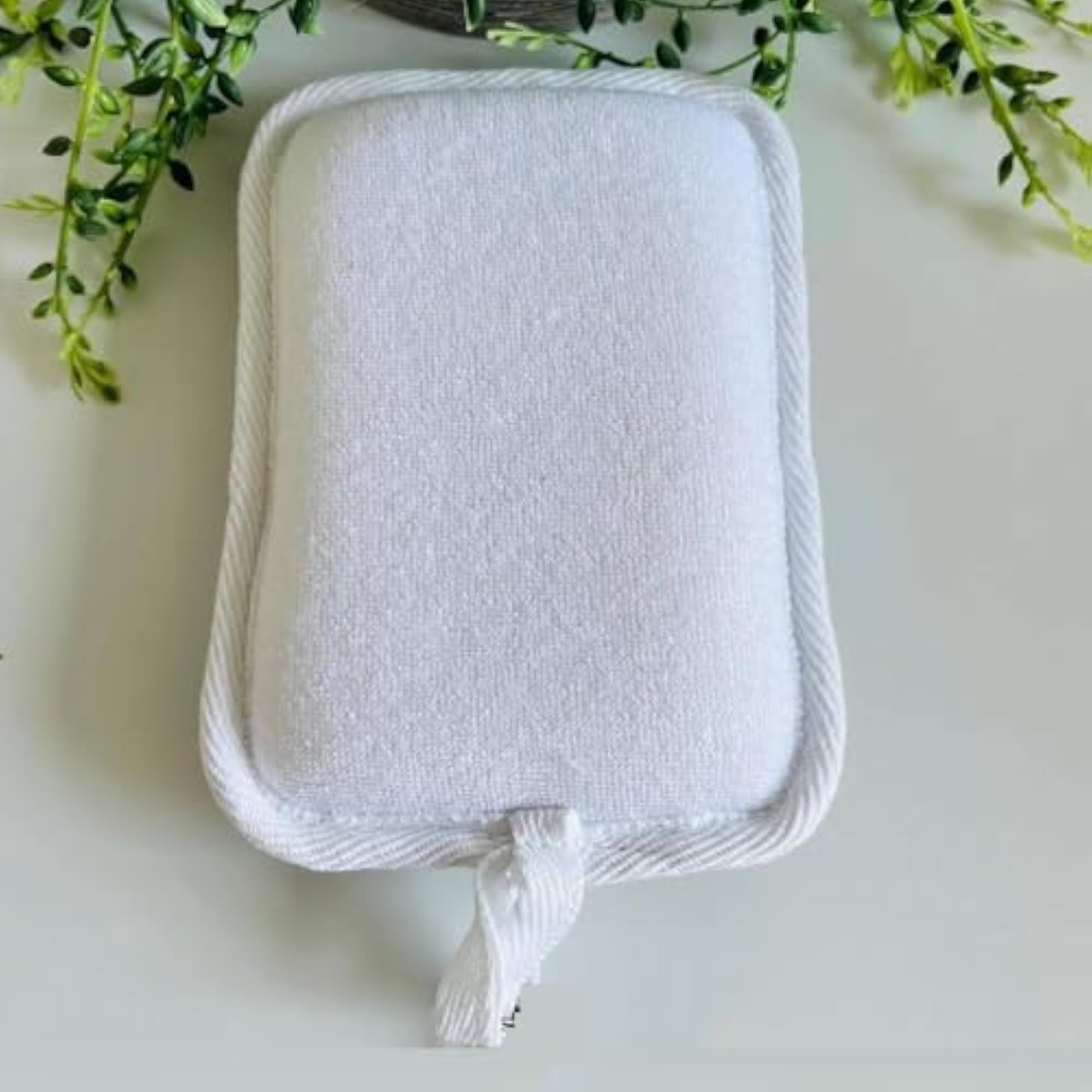 Square Hemp Exfoliating Loofah Sponge for Body Scrubbing