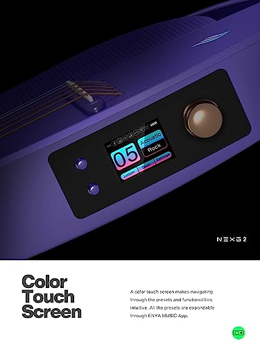 Enya Set Guitare Fibre Carbone – NEXG 2 Base 38 Pouces Violet Guitare Électrique Acoustique Professionnelle Smart Silent Electric Guitar pour Adulte Enfant Débutant Voyage Concert Jouer et Chanter - Les Beatles, Paul McCartney, John Lennon, RIngo Starr, George Harrison Enya Set Guitare Fibre Carbone - NEXG 2 Base 38 Pouces Violet Guitare Électrique Acoustique Professionnelle Smart Silent Electric Guitar pour Adulte Enfant Débutant Voyage Concert Jouer et Chanter – Image 4