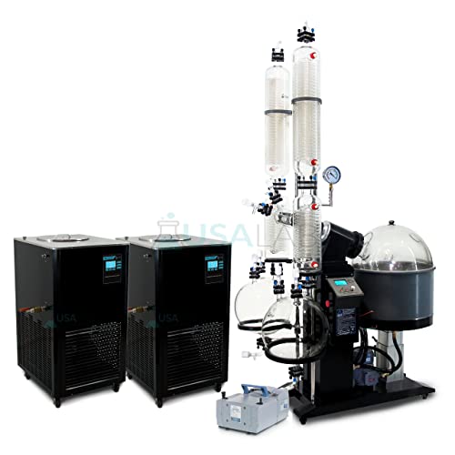 Usa Lab 50L Dual Setup Explosion Proof Rotary Evaporator Turnkey System - Usalab #TOP17
