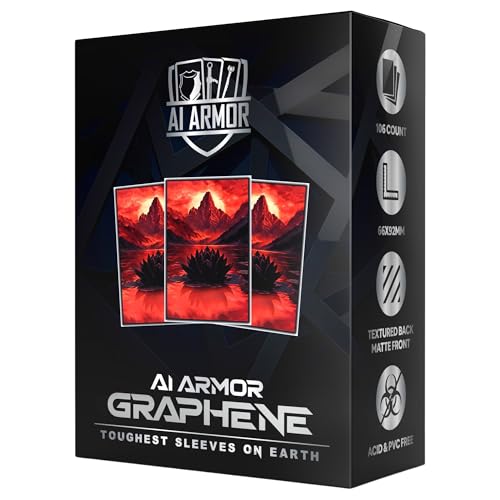 (Mountain Black Lotus) - 105ct Textured Matte TCG/MTG Art Sleeves by Ai Armor (Graphene)