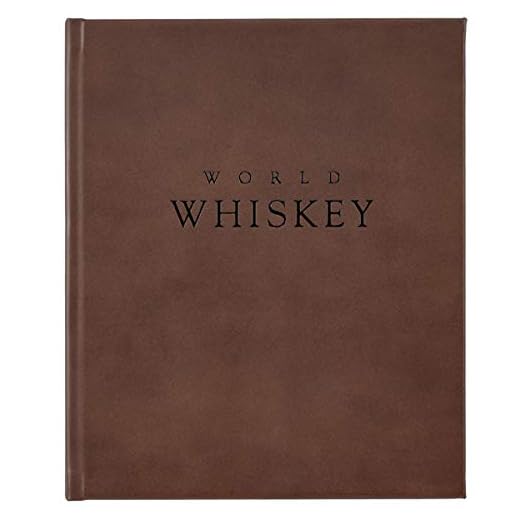Graphic Image World Whiskey - Libro de edición limitada hecho a mano de piel de becerro auténtica