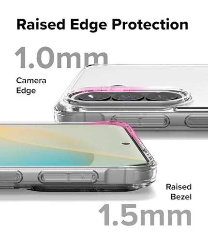 Image of Ringke Fusion for Samsung Galaxy A57 [Scratch Resistant Hard Back] Slim Transparent Protective Cover with Shockproof Case Back Cover - Clear