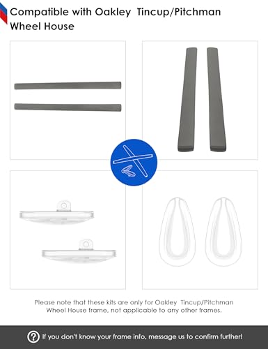 Image of BLAZERBUCK Replacement Earsocks & Nose Pieces for Oakley Tincup Glasses OX3184 OX5099