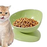 Gamelles inclinées pour nourriture pour chat, bol anti-vomissement pour chat - Gamelles inclinées pour nourriture ou eau pour chat, gamelle ergonomique antidérapante inclinée à 15 degrés, protège la
