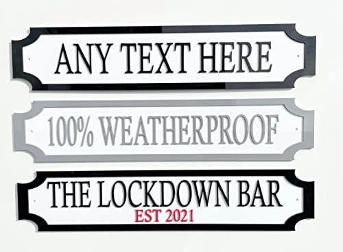 Personalised 3D Street Sign | 8 Colours | Waterproof | Custom Garden Sign | Family Sign