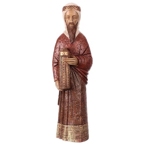 Wise Man Balthazar, Brown Ochre and red, Rural Nativity Scene, Bethléem Monastery