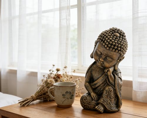 Estatua de Buda Bebé en Resina de 8 Pulgadas miniatura 2