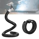 Flexible Fume Extraction Arm with Dust Removal Hood, Hose Pipe & Fittings Kit for Air, Smoke & Dust Collection Systems(Black OD 218mm(2in),L 1.5m/4.9ft)