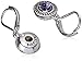 Napier Women's Color Declaration, Silver Tone Tanzanite Crystal Glass Leverback Drop Earrings