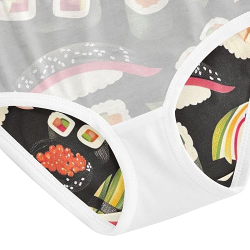 Sushi Black Underwear Toddler Girl, Panties for Girls, 2T–8 Years4