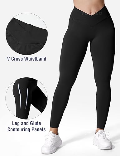 YEOREO V Waist Workout Leggings for Women Amplify Butt Lifting Scrunch Gym Leggings Seamless Yoga Pants3