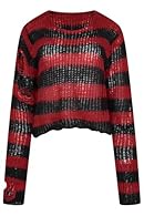 Gothic oversized knit jumper – Designed with a bold striped pattern and distressed detailing, this jumper is perfect for gothic, grunge, punk, and alternative fashion styles. Available in multiple sizes – Approximate length 87cm (based on S-M). Offer...