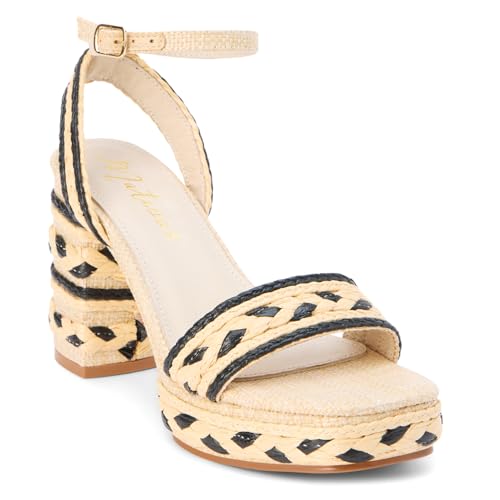 Matisse Womens Lyla Ankle Strap Block Platform Casual Sandals Casual High Heel 3" & Up - Blue2