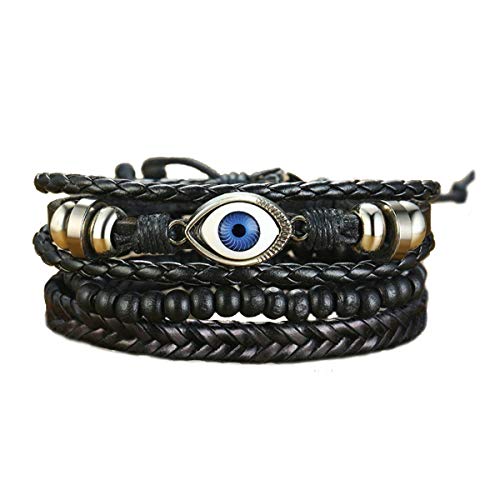 Multiple Layer Wrap Leather Bracelets & Bangle Women Men Charm Boho Design Vintage Jewelry Ethnic Tribal Wristbands Bracelet Rudder (452)