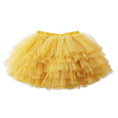 Image of Tutu Skirt for Baby Girl Toddler 6 Layered Tulle Skirts 1-8T